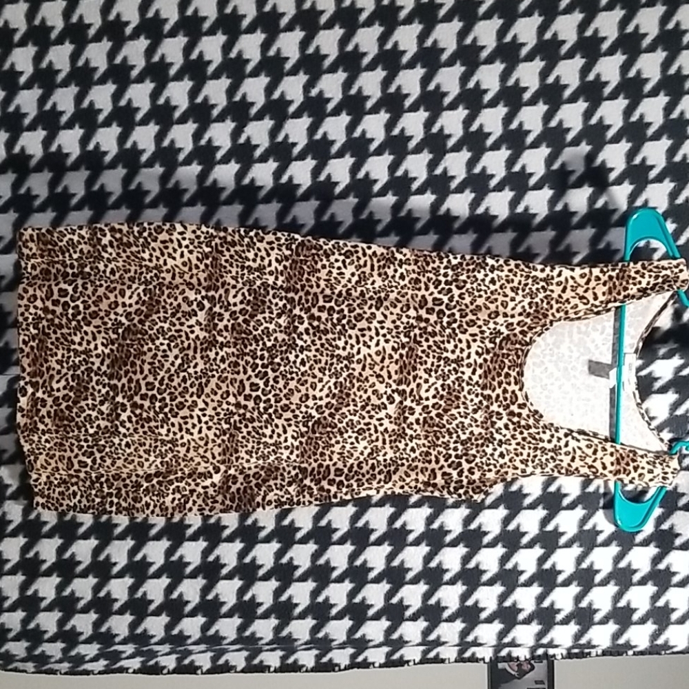 Love Culture Racerback Bodycon Leopard Dress
